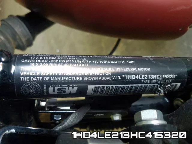 1HD4LE213HC415320 фото 2