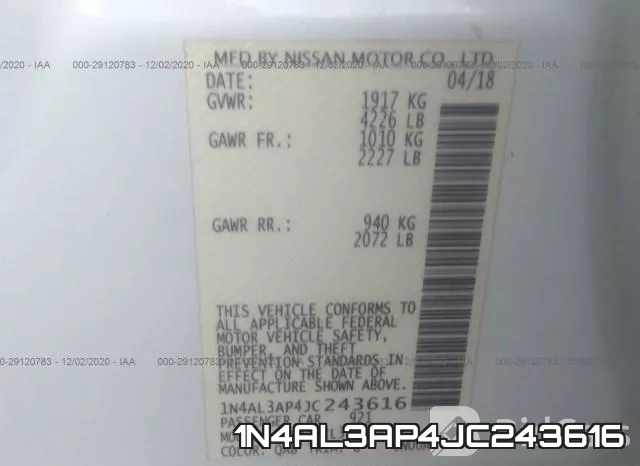 1N4AL3AP4JC243616 фото 10