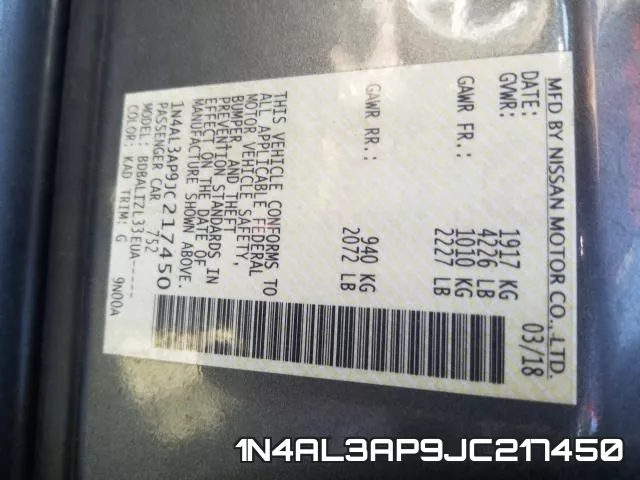 1N4AL3AP9JC217450 фото 2
