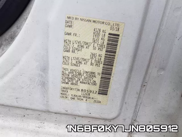 1N6BF0KY7JN805912 фото 2