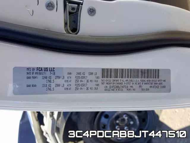 3C4PDCAB8JT447510 фото 2