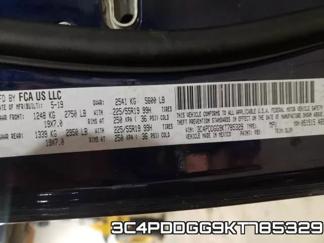 3C4PDDGG9KT785329 фото 2