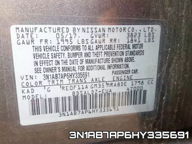 3N1AB7AP6HY335691 фото 2