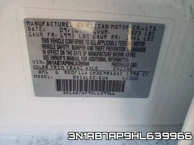 3N1AB7AP9HL639966 фото 2