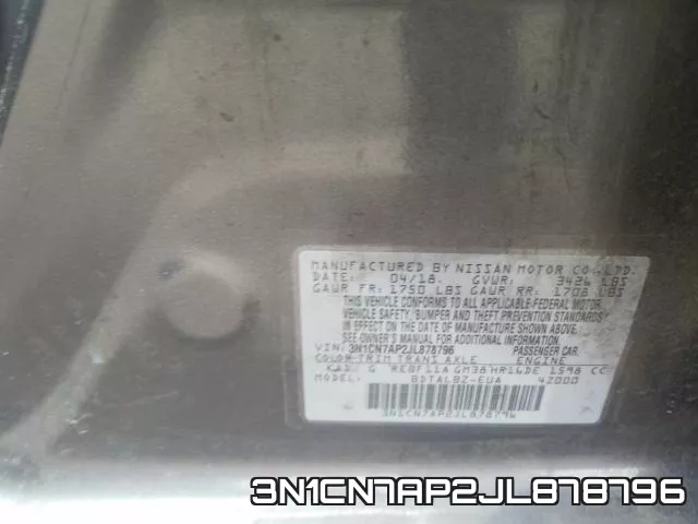 3N1CN7AP2JL878796 фото 2