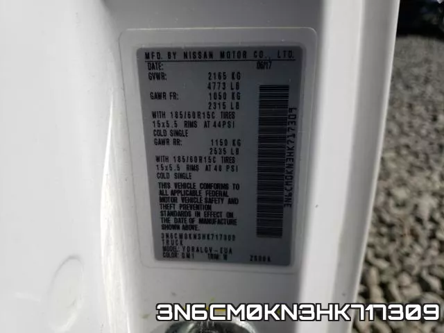 3N6CM0KN3HK717309 фото 2