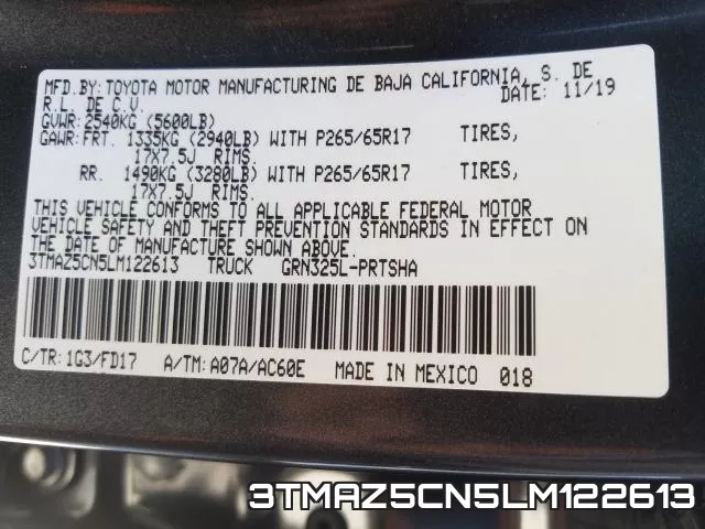 3TMAZ5CN5LM122613 фото 2