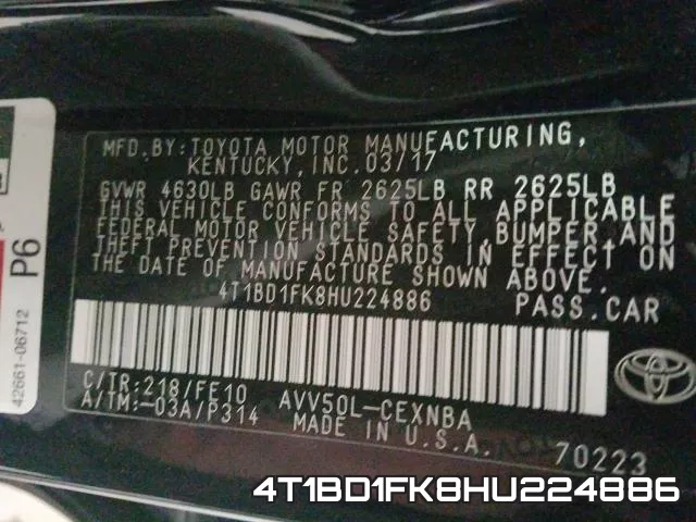 4T1BD1FK8HU224886 фото 2