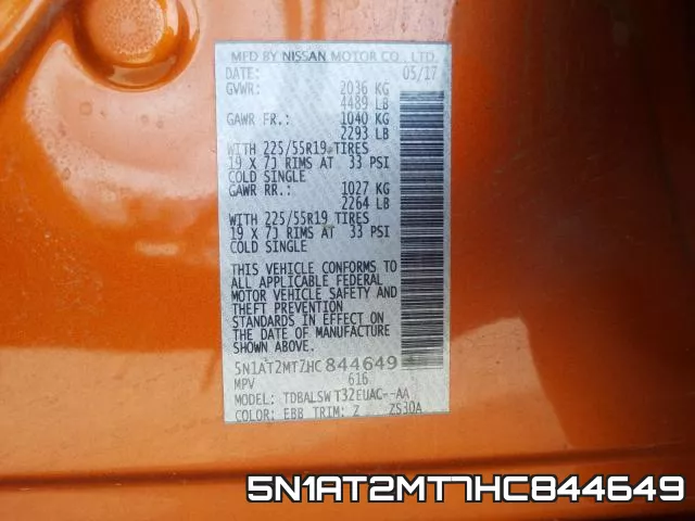 5N1AT2MT7HC844649 фото 2