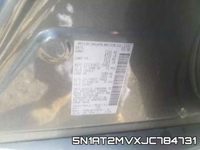 5N1AT2MVXJC784731 фото 2