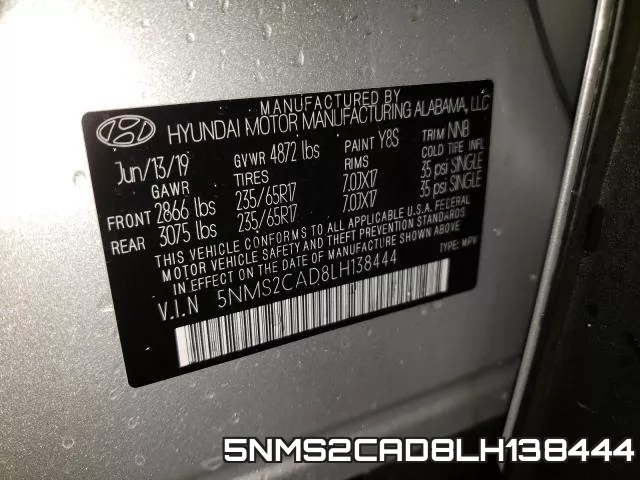 5NMS2CAD8LH138444 фото 2