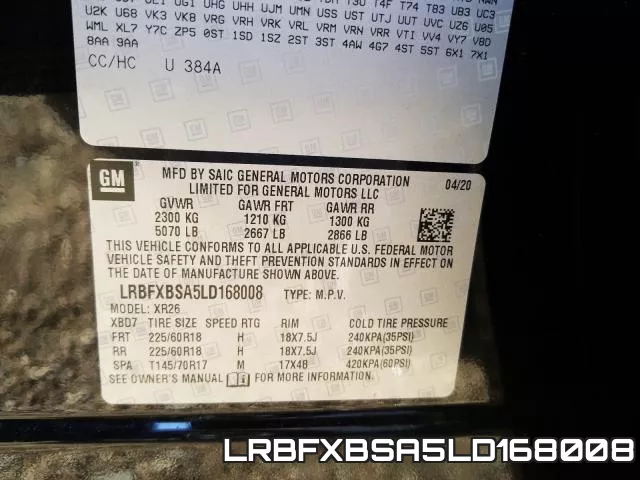 LRBFXBSA5LD168008 фото 2