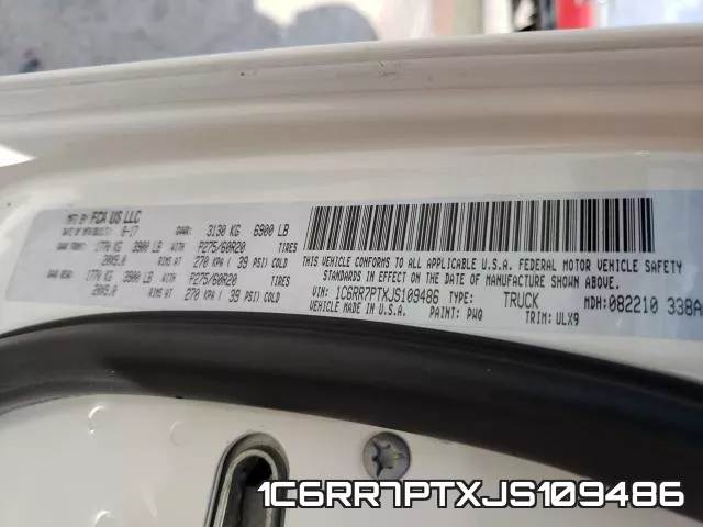 1C6RR7PTXJS109486 фото 2