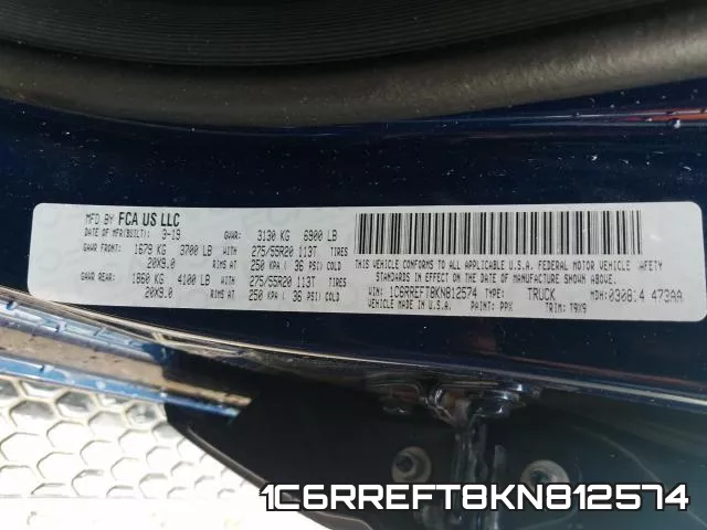 1C6RREFT8KN812574 фото 2