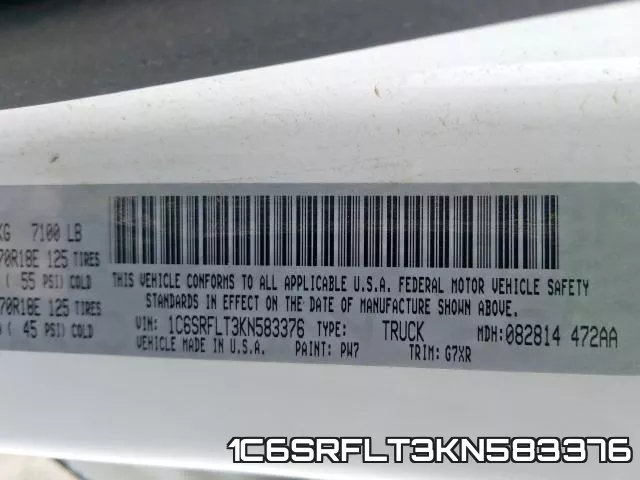 1C6SRFLT3KN583376 фото 2