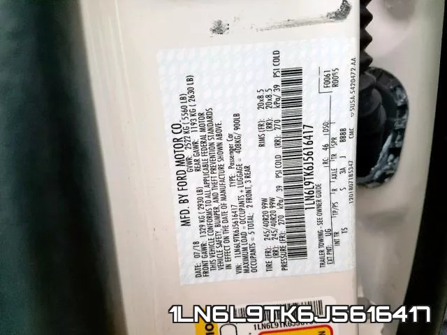 1LN6L9TK6J5616417 фото 2
