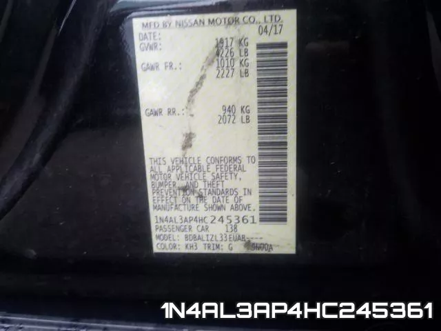 1N4AL3AP4HC245361 фото 2