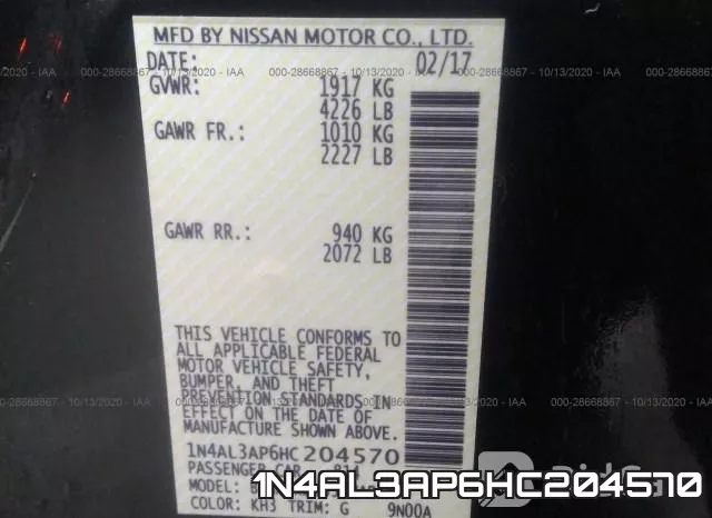 1N4AL3AP6HC204570 фото 10