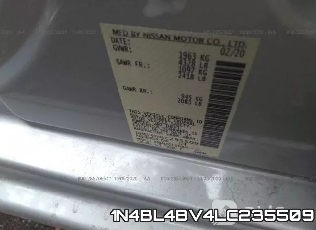 1N4BL4BV4LC235509 фото 10