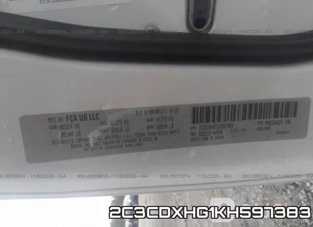 2C3CDXHG1KH597383 фото 10