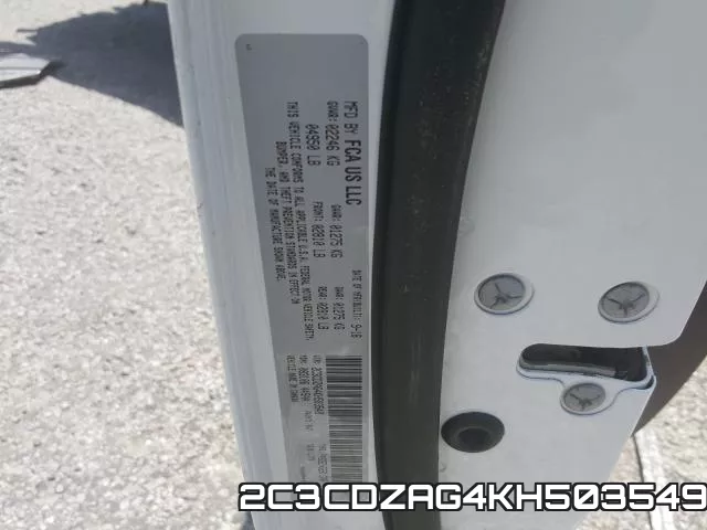 2C3CDZAG4KH503549 фото 2