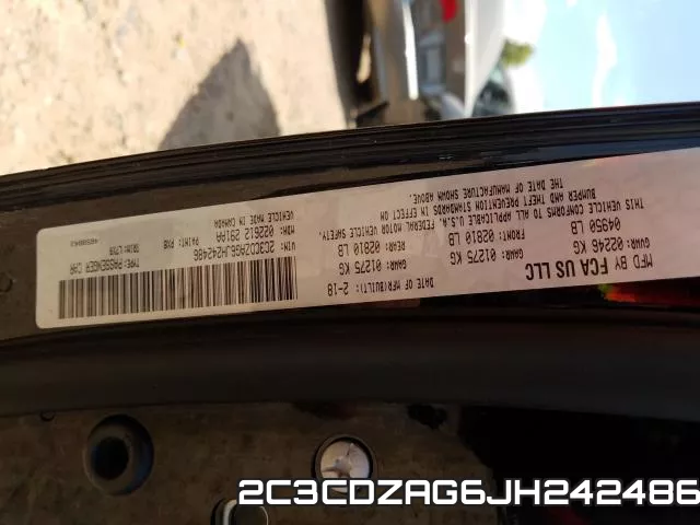 2C3CDZAG6JH242486 фото 2
