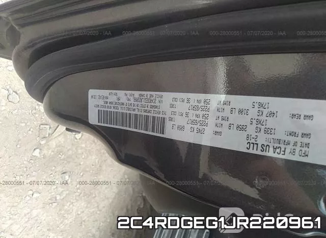 2C4RDGEG1JR220961 фото 10
