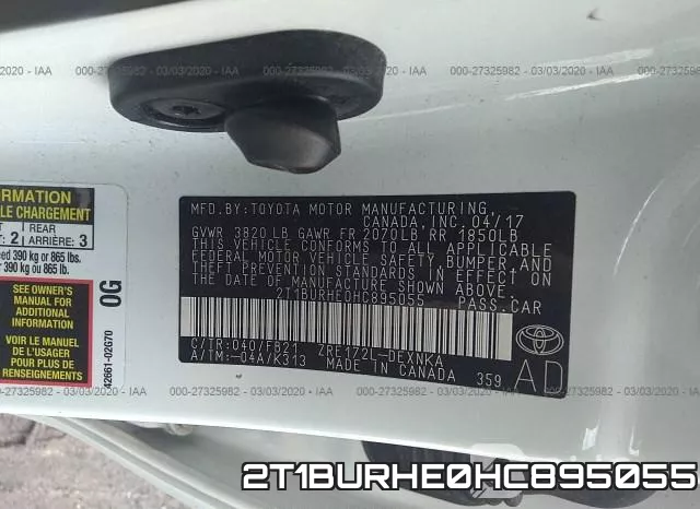 2T1BURHE0HC895055 фото 10
