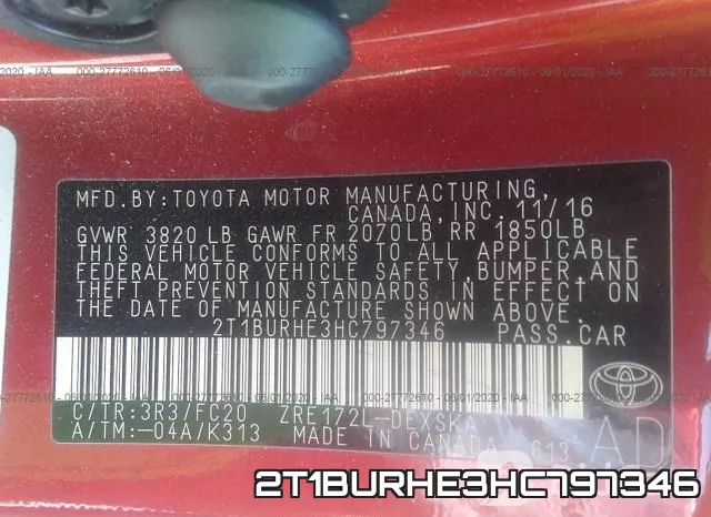 2T1BURHE3HC797346 фото 10