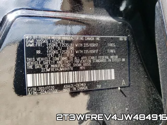 2T3WFREV4JW484916 фото 2