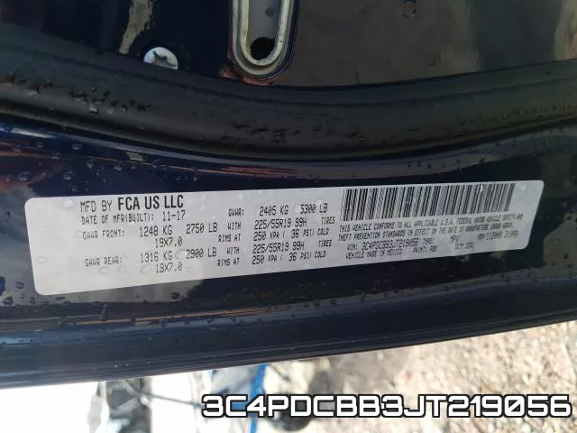 3C4PDCBB3JT219056 фото 2