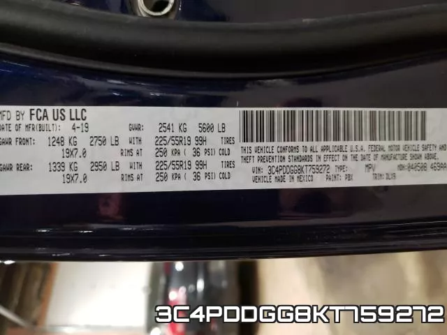 3C4PDDGG8KT759272 фото 2