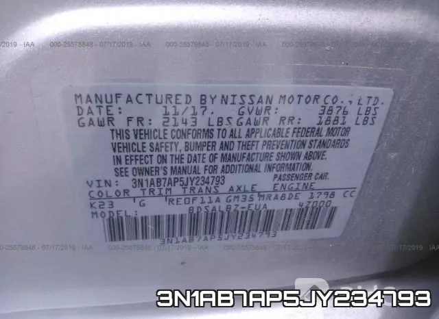 3N1AB7AP5JY234793 фото 9