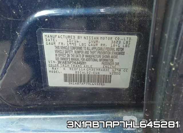 3N1AB7AP7HL645281 фото 10