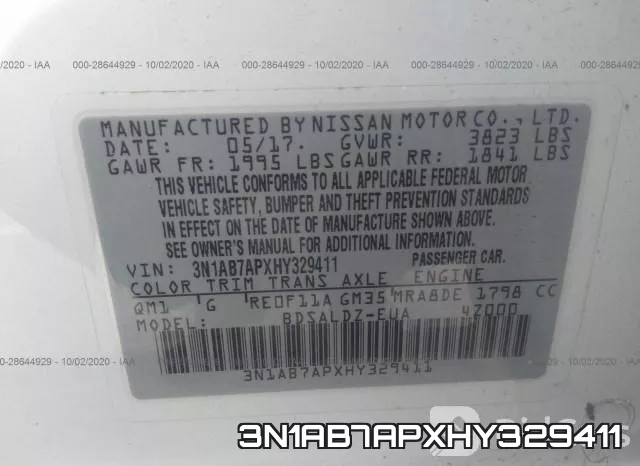 3N1AB7APXHY329411 фото 10