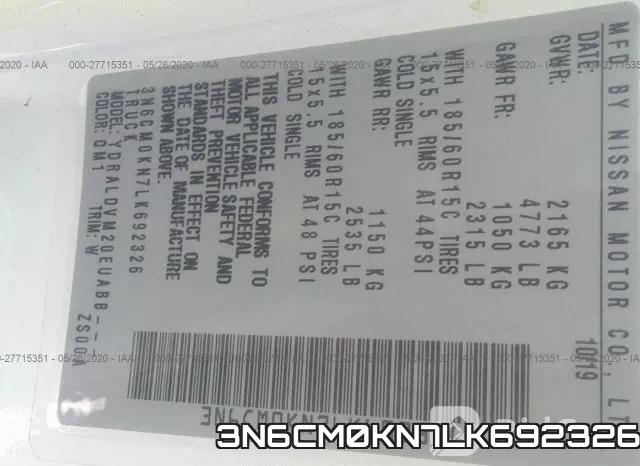 3N6CM0KN7LK692326 фото 10