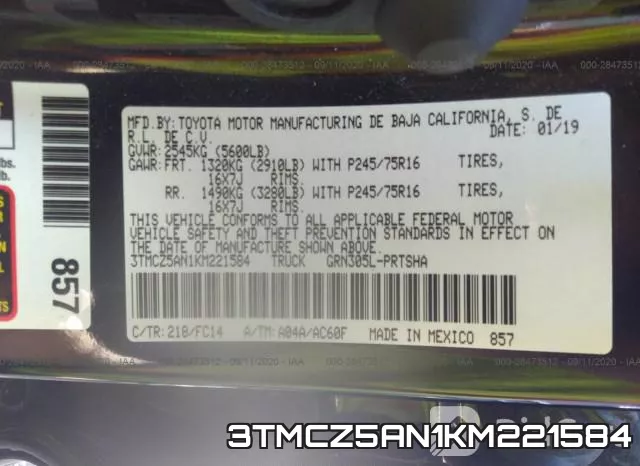 3TMCZ5AN1KM221584 фото 10