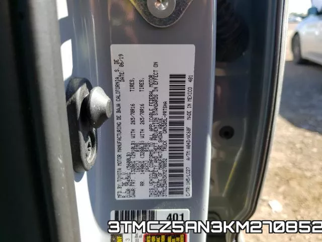 3TMCZ5AN3KM270852 фото 2