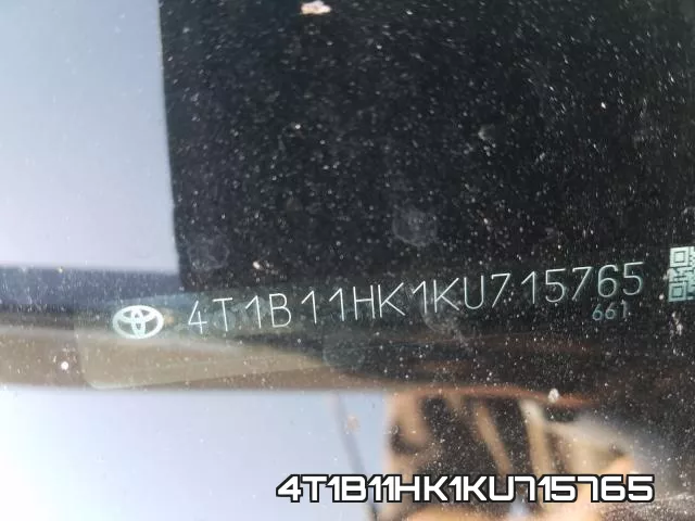 4T1B11HK1KU715765 фото 2