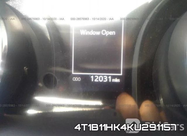 4T1B11HK4KU291157 фото 7