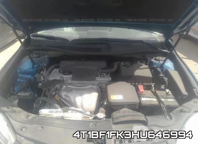 4T1BF1FK3HU646994 фото 2