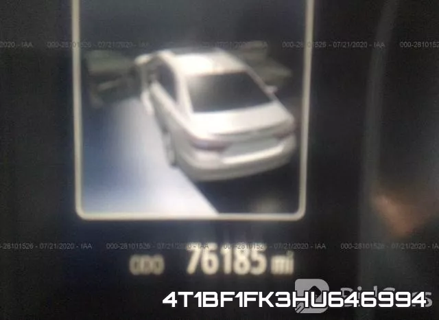 4T1BF1FK3HU646994 фото 8