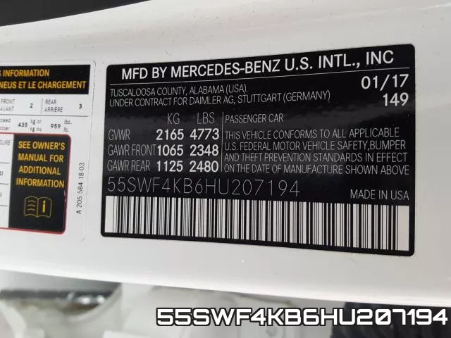 55SWF4KB6HU207194 фото 2