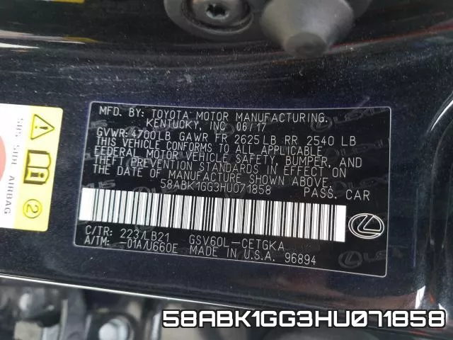 58ABK1GG3HU071858 фото 2