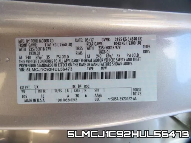 5LMCJ1C92HUL56473 фото 2