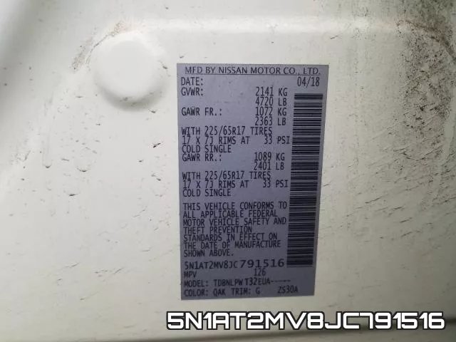 5N1AT2MV8JC791516 фото 2