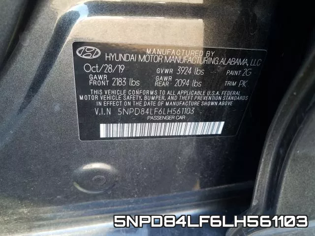 5NPD84LF6LH561103 фото 2