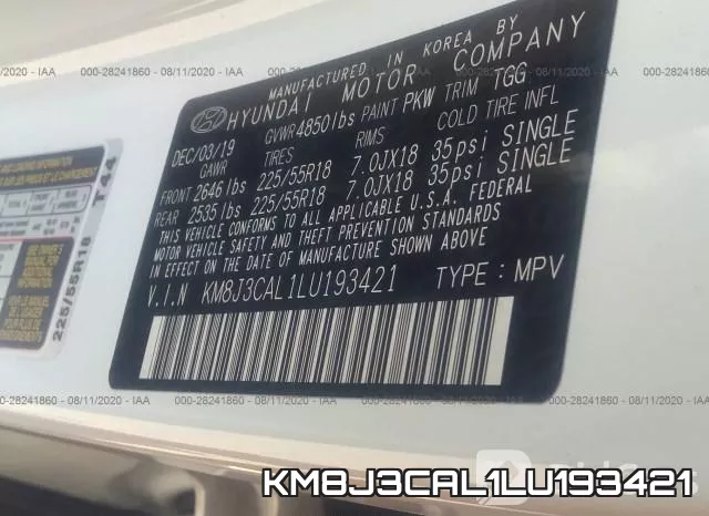 KM8J3CAL1LU193421 фото 10