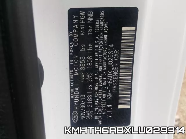 KMHTH6ABXLU029314 фото 2