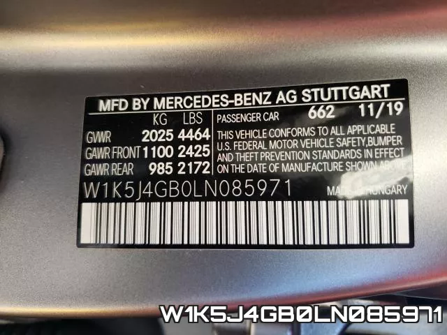 W1K5J4GB0LN085971 фото 2